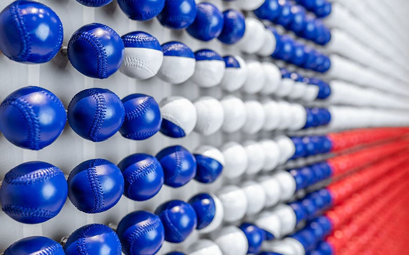 Painted_baseballs_create_an_unforgettable_depiction_of_the_Texas_state_flag